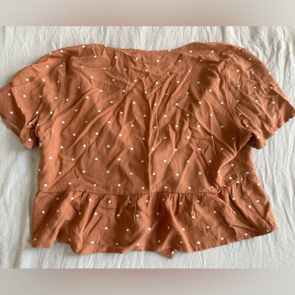 Pacsun Polka Dot Tie-Knot Top - Picture 3 of 4